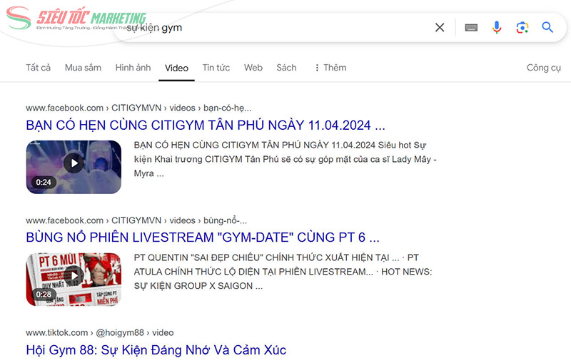 Tạo sự kiện trực tuyến cho phòng gym Tạo sự kiện trực tuyến cho phòng gym