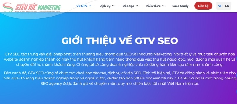 GTV SEO chuyên marketing online