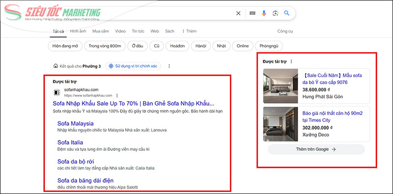 Quảng cáo google về ngành nội thất Quảng cáo google về ngành nội thất