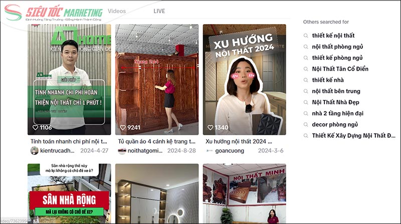 Quảng cáo TikTok ngành nội thất Quảng cáo TikTok ngành nội thất
