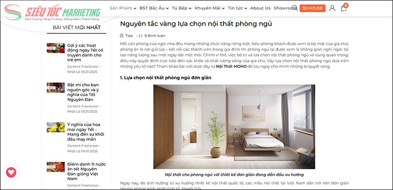 Blog marketing ngành nội thất Blog marketing ngành nội thất