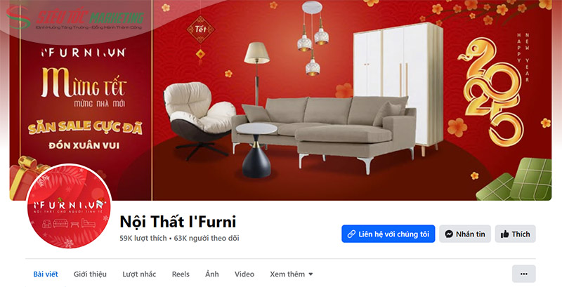 Fanpage marketing ngành nội thất I'Furni Fanpage marketing ngành nội thất I'Furni