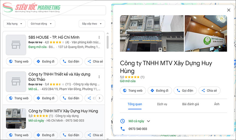 Google My Business cho doanh nghiệp xây dựng Google My Business cho doanh nghiệp xây dựng