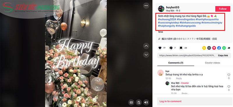 Đăng video kèm hashtag trên TikTok Đăng video kèm hashtag trên TikTok