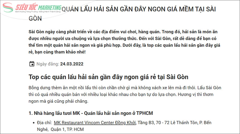 Xây dựng content marketing nhà hàng hiệu quả Xây dựng content marketing nhà hàng hiệu quả