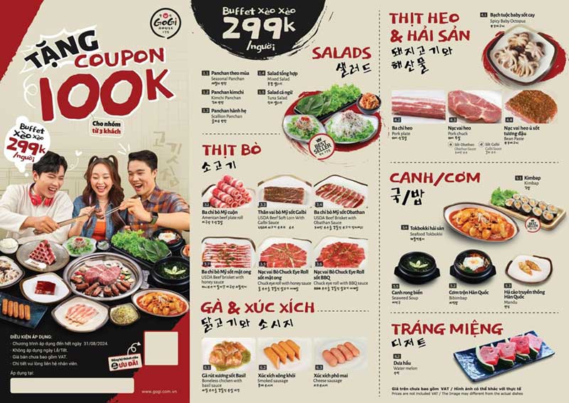 Đưa món chủ lực lên đầu menu