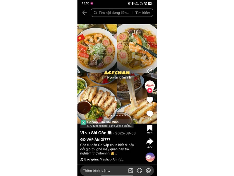 Booking review quán trên TikTok