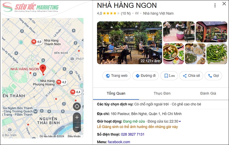 GMB cho nhà hàng GMB cho nhà hàng