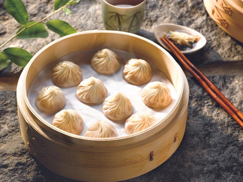 Món Xiao Long Bao trang trí tỉ mỉ đẹp mắt