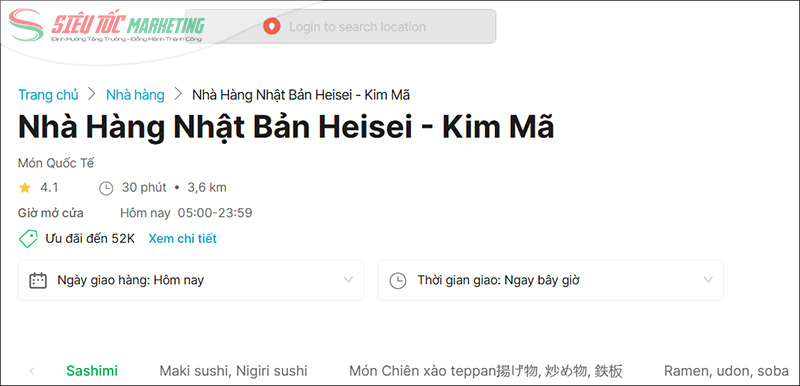 Hồ sơ nhà hàng trên GrabFood Hồ sơ nhà hàng trên GrabFood