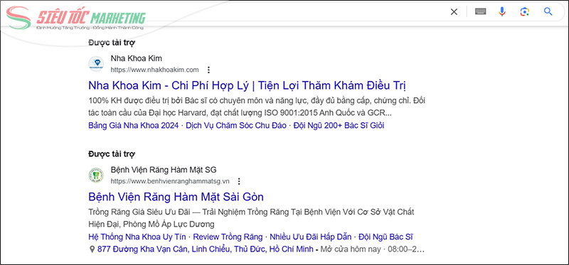 Kết quả Google Search Ads Kết quả Google Search Ads