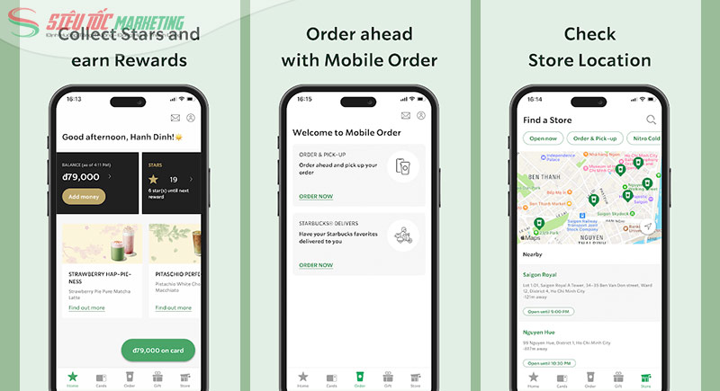 Mobile marketing thông qua app của StarBucks