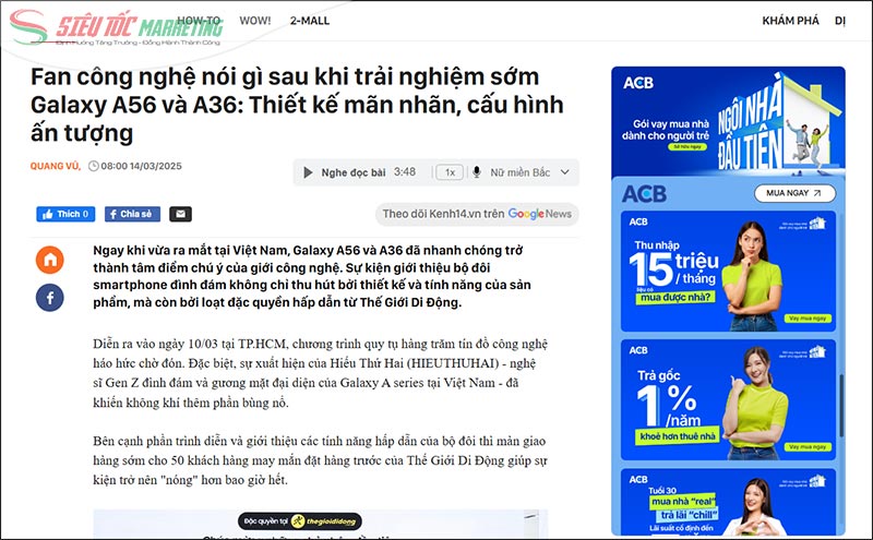 Bài PR sản phẩm điện thoại mới Bài PR sản phẩm điện thoại mới