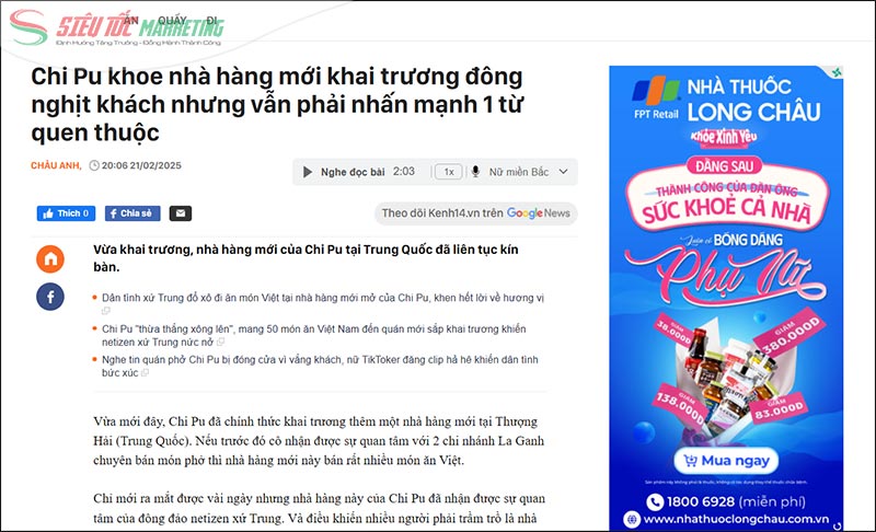 Bài PR mẫu cho nhà hàng Bài PR mẫu cho nhà hàng