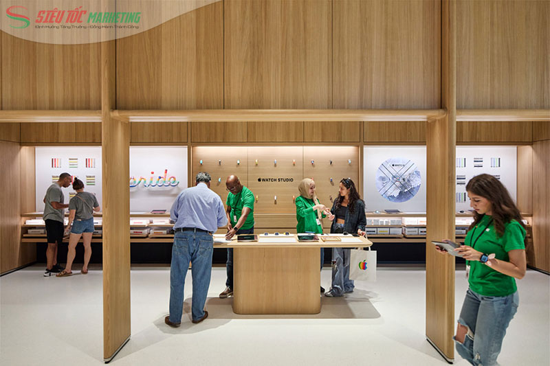 Apple Store là minh chứng xuất sắc cho sự thành công của mô hình bán hàng cá nhân trong mảng bán lẻ cao cấp Apple Store là minh chứng xuất sắc cho sự thành công của mô hình bán hàng cá nhân trong mảng bán lẻ cao cấp