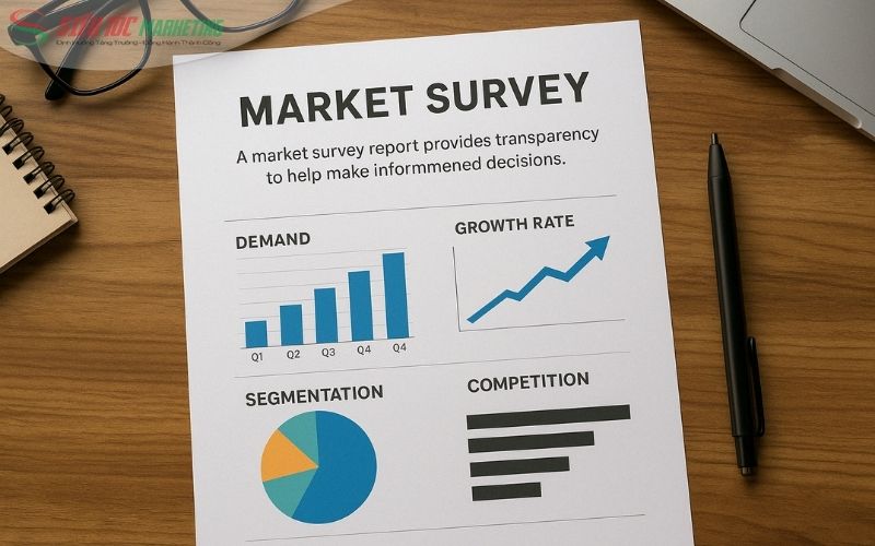 Mẫu báo cáo khảo sát thị trường minh bạch giúp ra quyết định sáng suốt