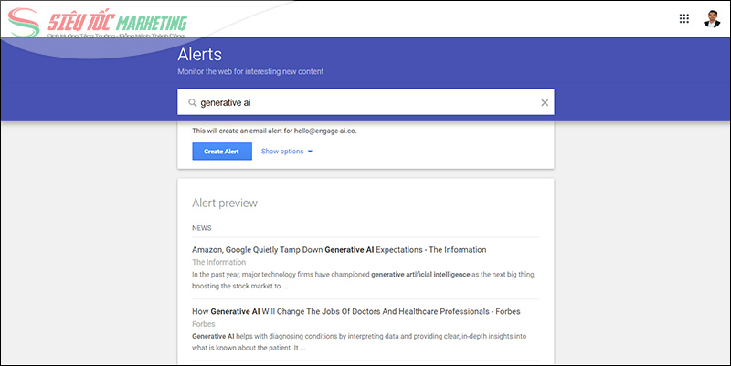 Công cụ Google Arlerts Công cụ Google Arlerts